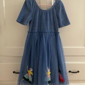 Mini Biden. Size 7. Blue w appliqués.